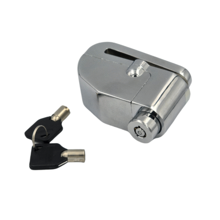 Mammoth Security Chrome Alarmed Disc Lock With 6mm Pin