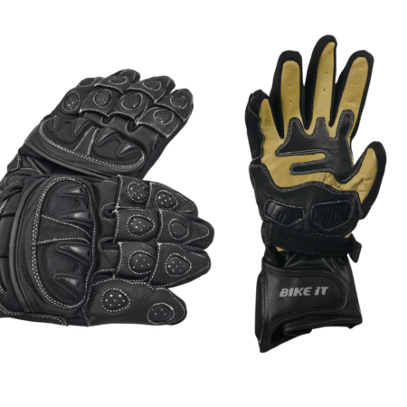 Bike It Motorcycle Ultimate Track Glove Kangaroo Hide Palm