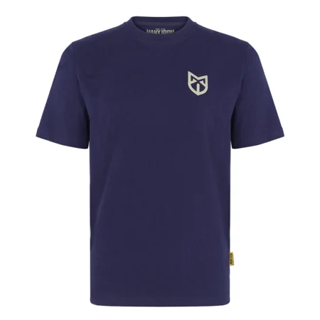Manx Iron Man & Wheel T-Shirt – Dark Blue