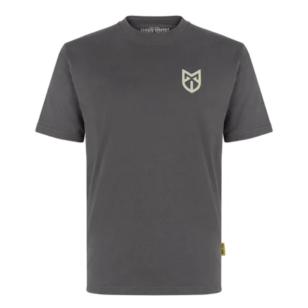 Manx Iron Man & Wheel T-Shirt – Dark Grey